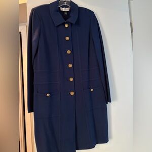 St. John Navy Jacket with Gold Details